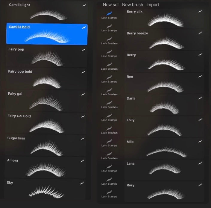 Vision Board Brushes