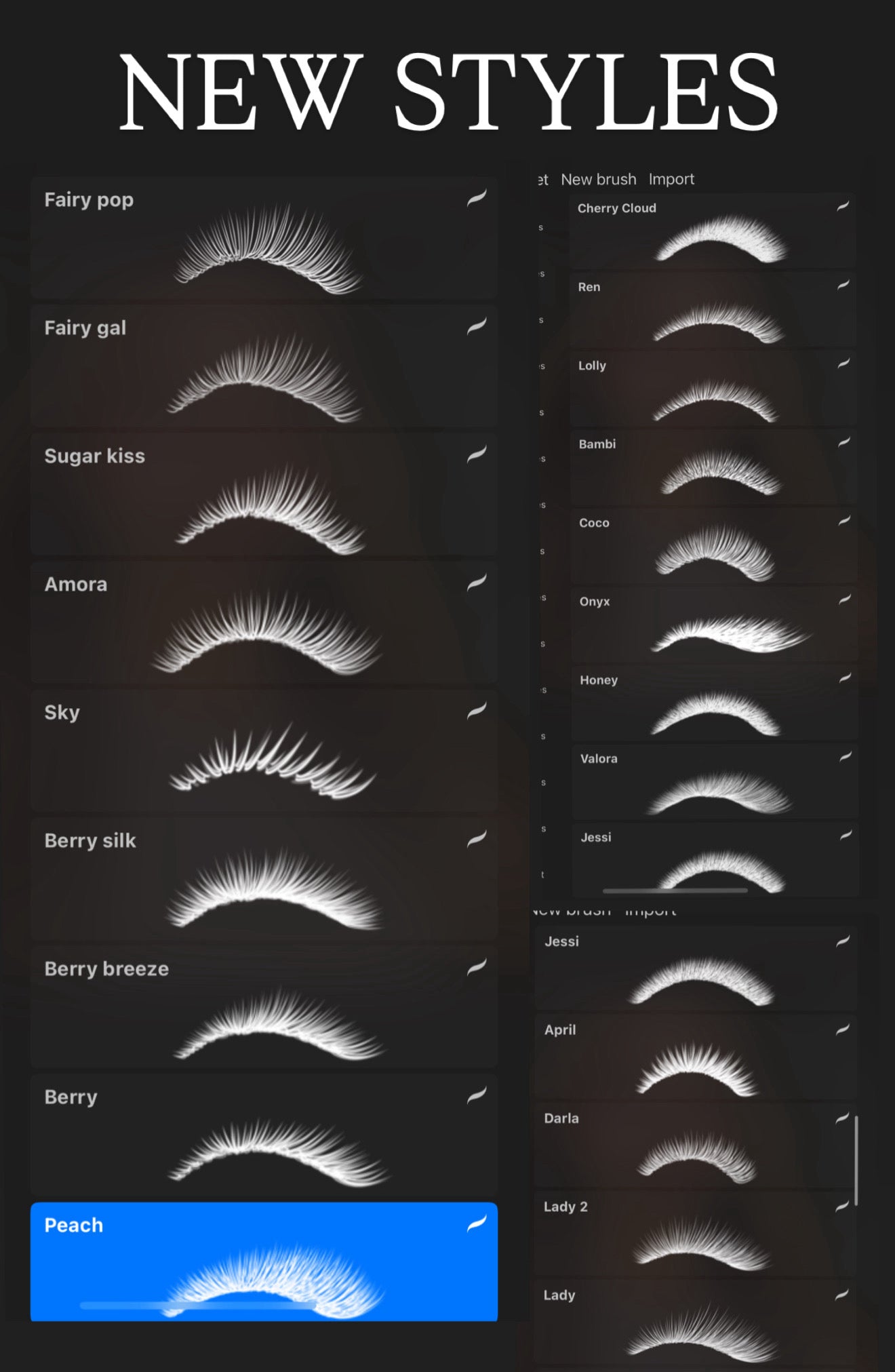 Vision Board Brushes (NEW styles added)